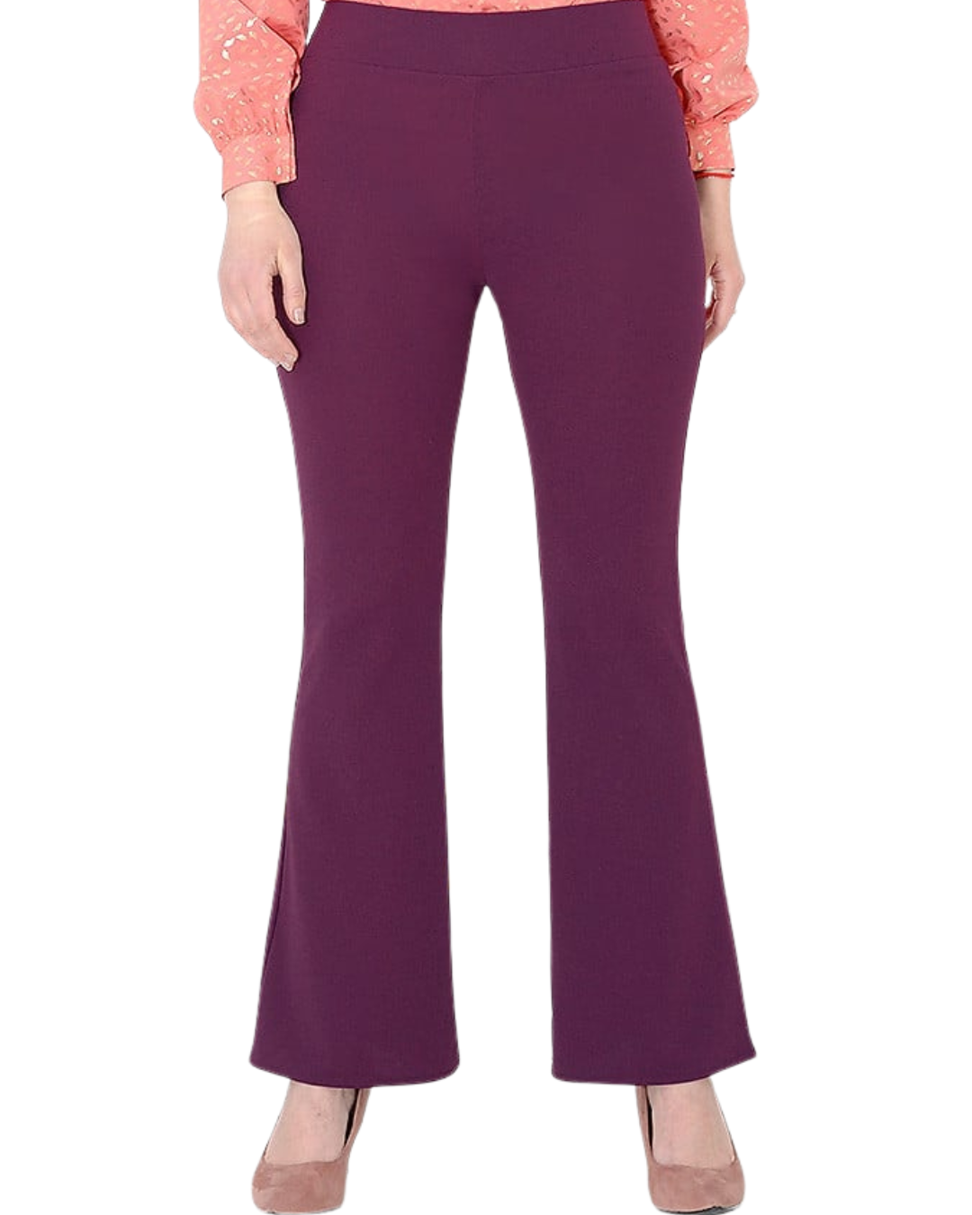 Pantaloni Moderni cu Croială Largă și Țesătură Elastică