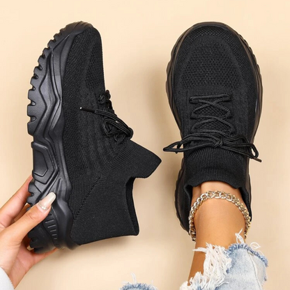 Teniși minimalisti cu șireturi pentru femei