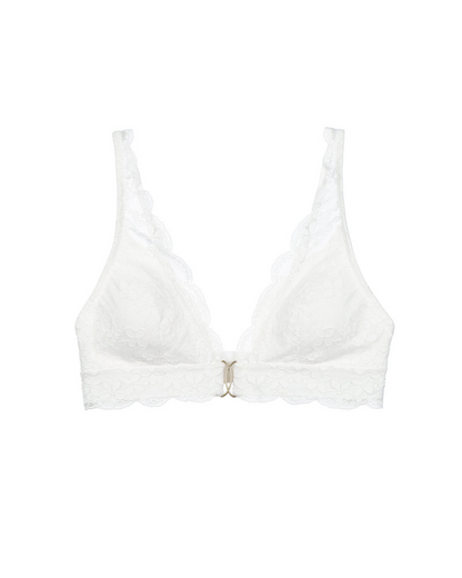 Sutien din Dantelă cu Cupe Triunghiulare și Fermoar Spate (OFERTĂ 2X1)
