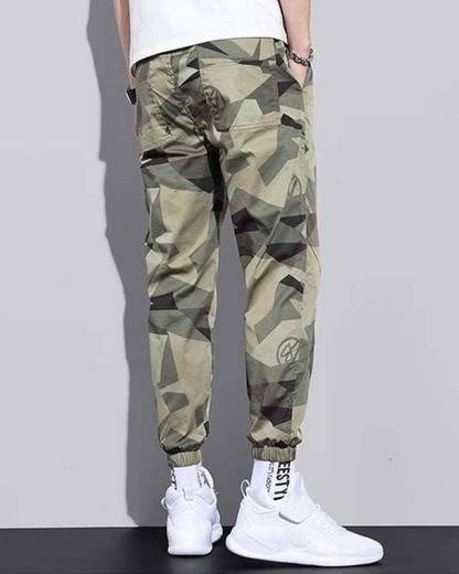 Pantaloni din Mătase cu Uscare Rapidă și Model Camouflaj 