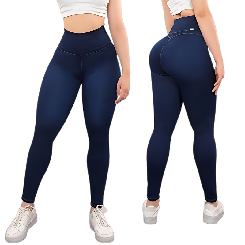 Pantaloni de compresie cu abdomen strâns 