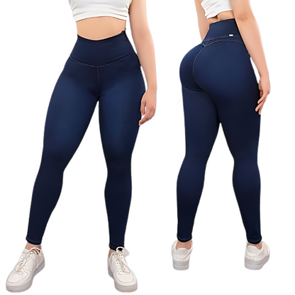 Pantaloni de compresie cu abdomen strâns 