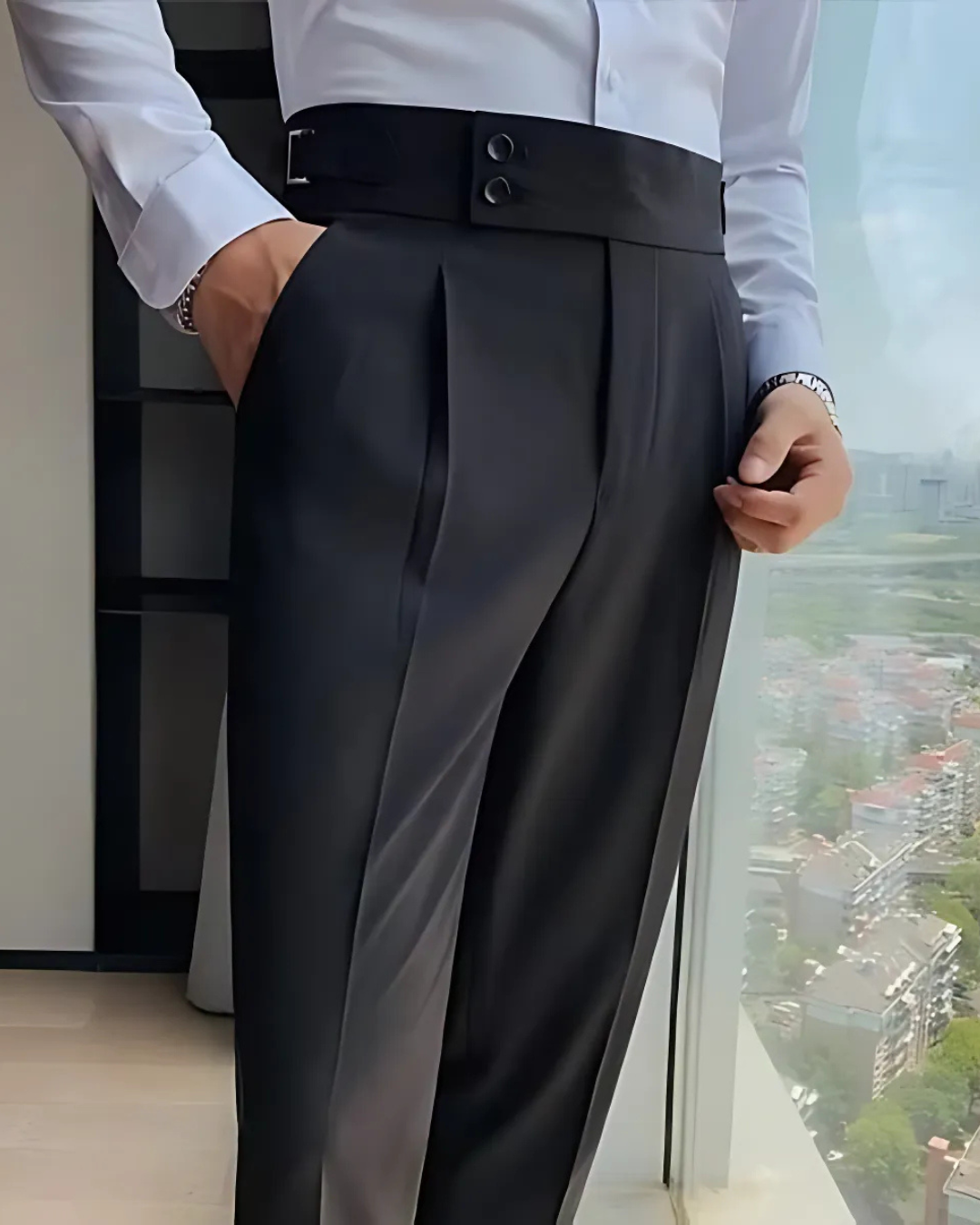 Casual Pants Pentru Bărbați în Culori uni 