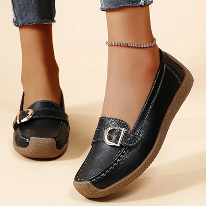 Pantofi casual ergonomic din piele pentru femei 