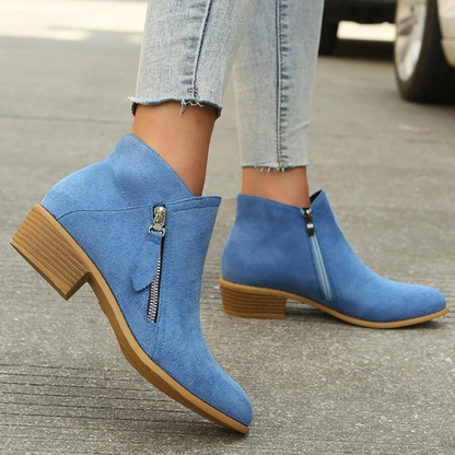 Ghete cu etaj jumatate pentru femei, cu fermoar lateral 