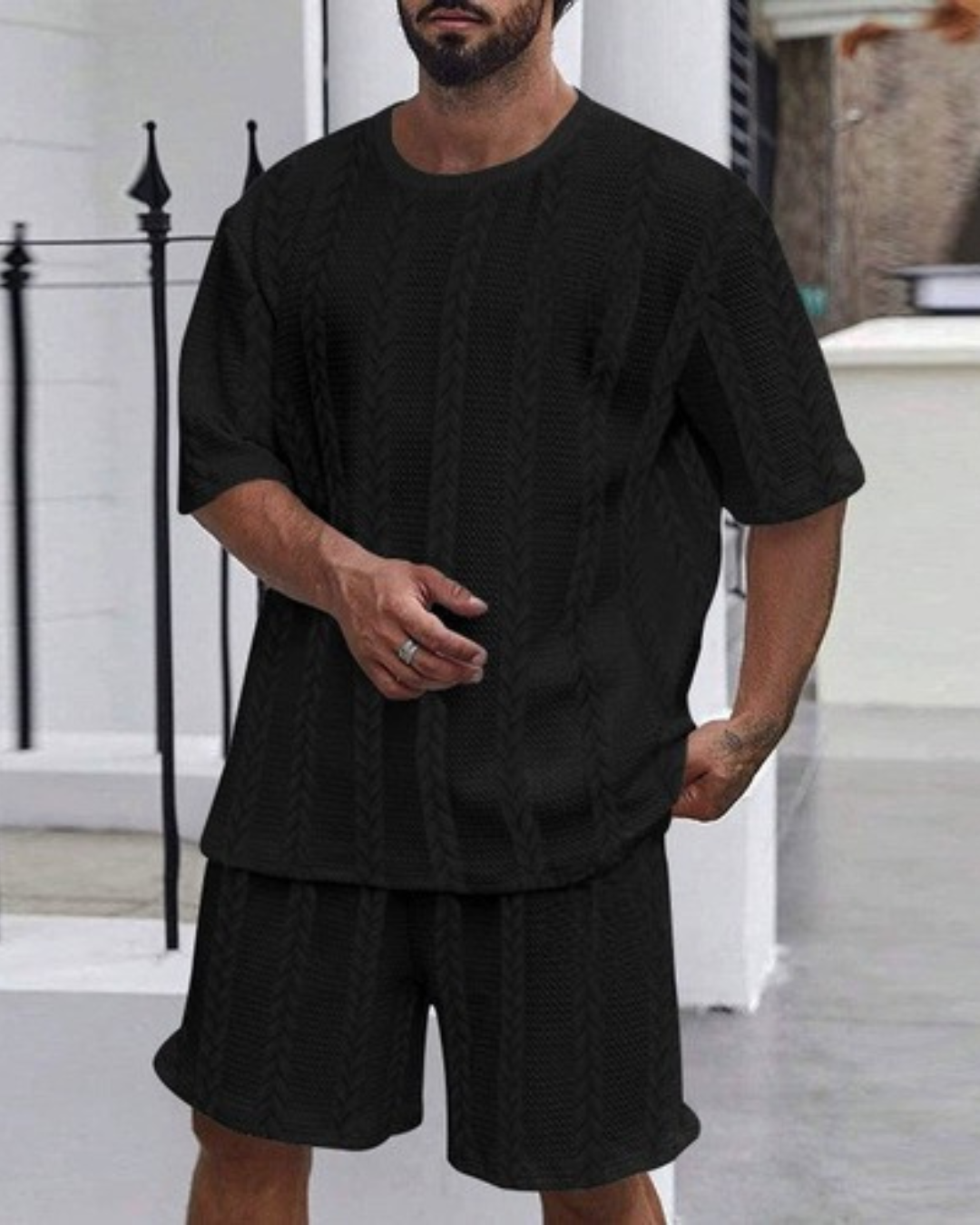 Set de Textură Urbană Pentru Bărbați Stil Modern și Confortabil