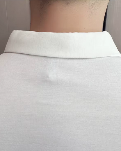 -Elasticitate Ridicată, Ușoară, Moale și Rezistentă la încrețire Cămașă Polo Pentru Bărbați în Culoare Solidă