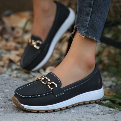 Mocasini cu tocuri groase pentru femei 