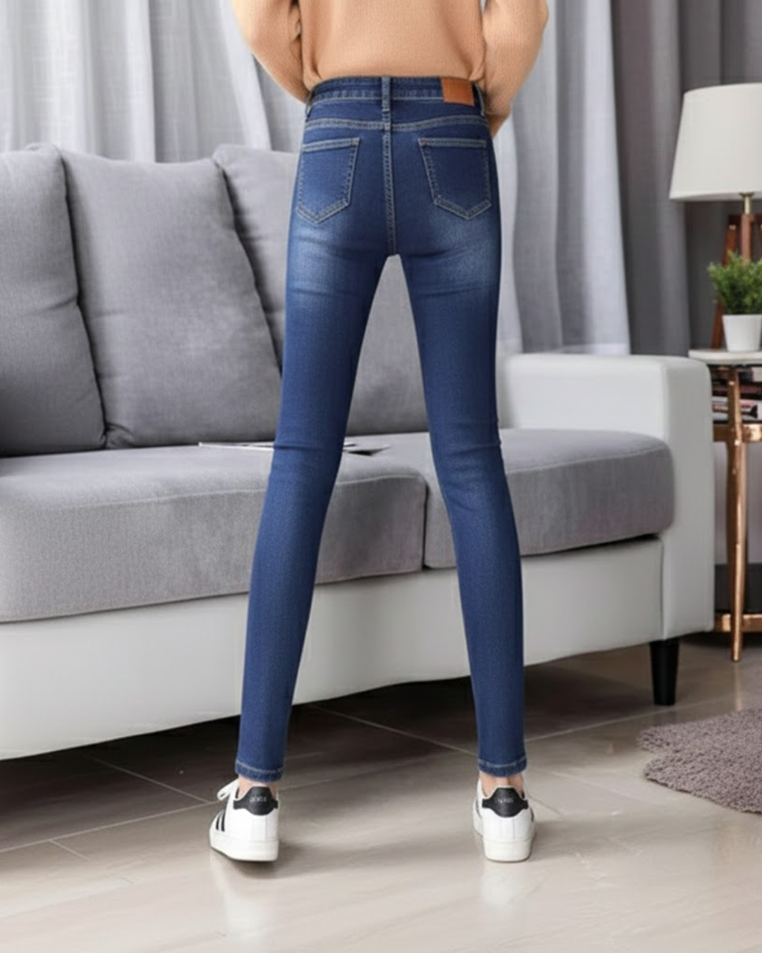 Blugi de Iarnă Călduroși pe Interior Pentru Femei