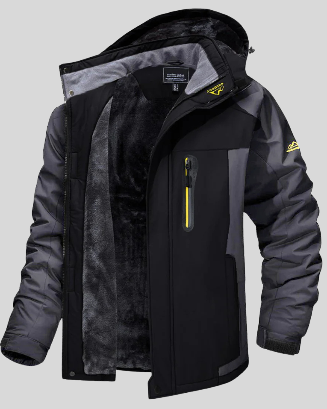 Jachetă Impermeabilă Căptușită cu Fleece Pentru Bărbați 