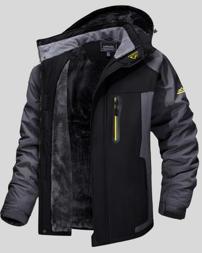 Jachetă Impermeabilă Căptușită cu Fleece Pentru Bărbați 