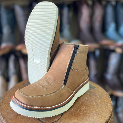 Cizme retro cu vârf pătrat pentru bărbați®