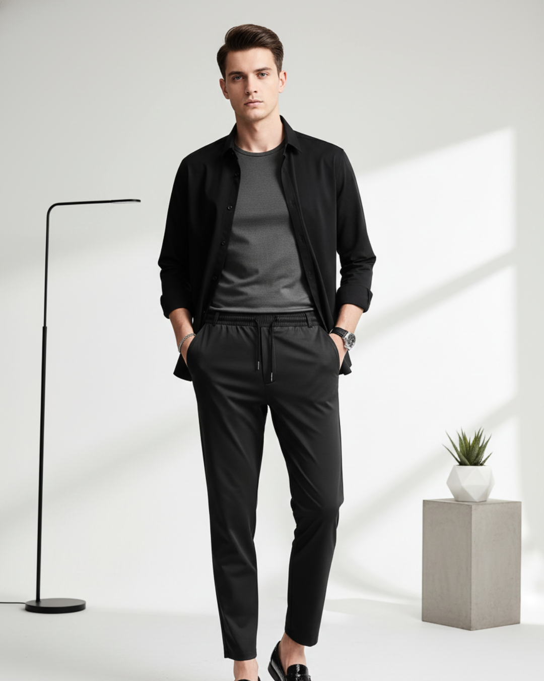 Pantaloni elastici e regolabili da uomo