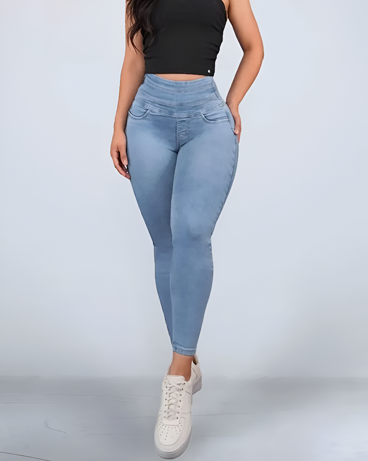 Pantaloni Ajustați cu Talie înaltă®