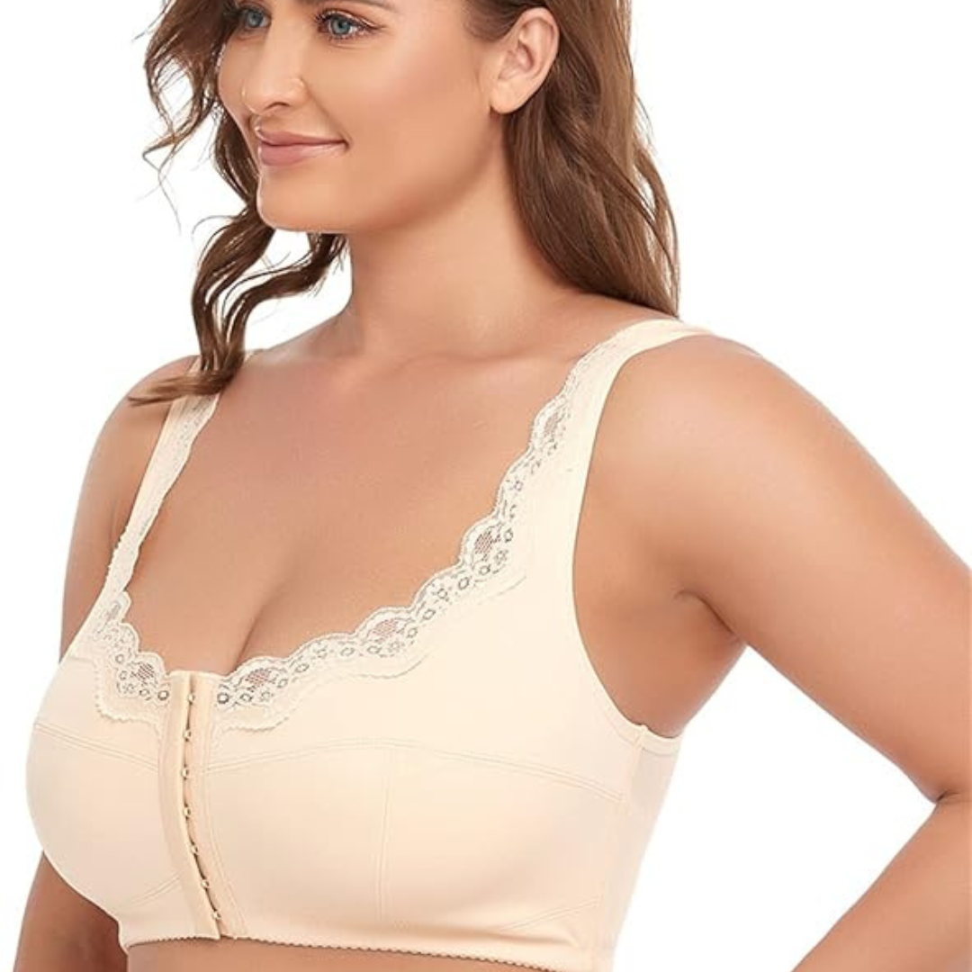 Sutien din dantelă cu închidere frontală (OFERTA 2X1)